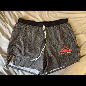 Nike Trail Running Shorts w/ Brief Liner